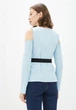 Женская блузка Подіум Maiza 21261-LIGHT/BLUE S Голубой - изображение 3