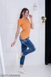 Жіноча блузка-туніка Подіум Jucca 12377-ORANGE XXL Помаранчевий - зображення 4