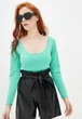 Боди с рукавами Подіум Ashley 27563-MINT S Ментоловый - изображение 1
