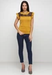 Женская блузка Подіум Fionis 21218-MUSTARD M Горчичный - изображение 2