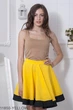 Женская юбка солнце-клеш Подіум 11850-YELLOW S Желтый - изображение 4