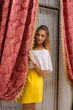 Жіноча спідниця Подіум Roberta 12379-YELLOW XS Жовтий - зображення 3