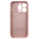 Чехол Fiji Silicone Case Full Camera для Apple iPhone 15 Pro бампер накладка с защитой камеры Chalk Pink - изображение 3