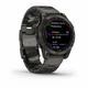 Смарт-часы Garmin Fenix 7 Sapphire Solar C. Grey DLC Titanium w. Carbon Grey DLC V. Titanium Band (010-02540-39) - изображение 1
