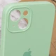 Чехол Fiji Silicone Case Full Camera для Apple iPhone 15 бампер накладка с защитой камеры Pale Green - изображение 4