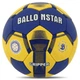 Мяч гандбольный размер 3 58-60 см Полиуретан Ручной шов BALLONSTAR цвет сине-желтый HB-5043-3 - изображение 2