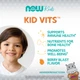 Детские жевательные витамины и минералы NOW Foods Kid Vits ягодный взрыв 120 жевательных таблеток - изображение 4