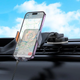 Автотримач для телефона з БЗП HOCO HW8 Transparent Discovery Edition wireless fast charging car holder(center console) Metal Gray (6942007608152) - изображение 8