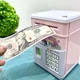 Сейф-копилка Банковский терминал с кодовым замком отпечаток затягивает купюры звук подсветка от аккамулятора Розовый (MK5398) - изображение 3