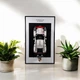 Арт Держатель Рамка на Стену 80x50 см. для Фирменного Конструктора Technic (42096) Porsche 911 RSR / Порше / Type-A - изображение 1