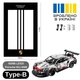 Арт Держатель Рамка на Стену 80x50 см. для Фирменного Конструктора Technic (42096) Porsche 911 RSR / Порше / Type-B - изображение 2