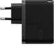 Зарядний пристрій Baseus GaN5 Pro C+U 100W + Type-C Cable Black - зображення 2