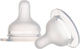 Соска силіконова Canpol babies до пляшечки S-Shape XL змішана 2 шт (59/891) - зображення 1