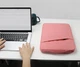 Чехол-сумка с боковым карманом и ручкой для ноутбука макбука MacBook Air/Pro M1 M2 М3 13.3"-14" Розовый - изображение 2