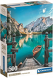 Puzzle Clementoni Compact Braies Lake 500 elementów (8005125355389) - obraz 1