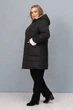 Короткое двустороннее пальто Tatiana ИСТРА черное (с белым) 64 - изображение 4