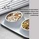 Миска стальная 2 шт для собак/ кота на пластиковой наклонной подставке Double Bowl GWL-28 серая (GS-149126) - изображение 5