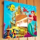 Декоративное зеркало "Русалочка. The Little Mermaid" подарок фанатам Дисней, декор для детской - изображение 1