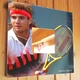 Декоративное зеркало "Теннисист Андре Агасси. Andre Agassi" для любителей тенниса украшение интерьера для спорт клуба - изображение 1