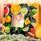 Красивые часы для кухни "Цитрусы. Фрукты. Натюрморт" украшение кафе, бара, ресторана кафе - изображение 3