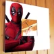 Тематические часы "Дэдпул. Deadpool. Marvel. Марвел" для фанатов комиксов, супергероев, крутой декор - изображение 1