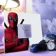 Тематические часы "Дэдпул. Deadpool. Marvel. Марвел" для фанатов комиксов, супергероев, крутой декор - изображение 3