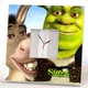 Стильные часы "Шрек и осел. Shrek" герои мультфильма, украшение для детской комнаты, спальни - изображение 1
