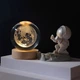 Нічний світильник Луна кришталева куля Земля Планета Декоративний 3D нічник - зображення 4