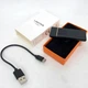 Електрозапальничка сенсорна USB електрична спіральна запальничка з індикатором заряду, Чорна - зображення 7