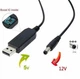 Кабель живлення-перехідник для Wifi роутерів USB-DC (5,5×2,5 мм) 5-12V від Power Bank DC-55-M2 - зображення 10