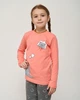 Подростковая пижама Nicoletta на девочку - Задумчивый кот 95217-Кораловий-134 - изображение 2