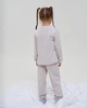 Пижама Nicoletta для девочки со штанами - в рубчик- Мишка в кармане 95203-Молочний-152 - изображение 9