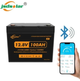 Аккумулятор LiFePo4 (литий железо фосфатный) Jsdsolar J12100 LiFePO4 12V (12,8V) - 100 Ah (1280Wh) (BMS 100A/100A) пластик bluetooth - изображение 1