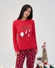 Жіноча піжама Nicoletta зі штанами - Merry Christmas - Family look для родини 96646-Червоний-L - зображення 2