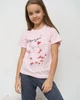 Подростковый комплект Nicoletta из капри на девочку - Влюбленный котик - Family look мать/дочь 95199-Світло-рожевий-134 - изображение 2