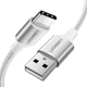 Кабель UGREEN US288 USB2.0 AM - Type-C M 1м 3.0A 18W никелированная алюминиевая оплетка Silver (60131) - изображение 2
