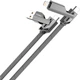 Кабель USB Gelius Twister GP-UCN004 4в1 USB-A/Type-C to Type-C/Lightning 60W 1.2 м Gray (2099900965401) - изображение 3