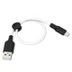 USB-кабель HOCO X21 Plus Micro Silicone (0.25 м) - зображення 1