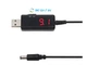Кабель для роутера USB 2.0 Out 9V/12V на DC 5.5/2.5 от Power Bank LED підвищуючий з перемикачем Black 1 м - зображення 1