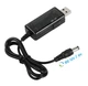 Кабель для роутера USB 2.0 Out 9V/12V на DC 5.5/2.5 от Power Bank LED підвищуючий з перемикачем Black 1 м - зображення 4