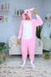 Пижама Кигуруми My Kigu Мужская Кролик Заєц Розовый размер L 165-175 см (21053411) - изображение 1