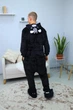 Пижама Кигуруми My Kigu Мужская Кот Черный размер XL 175-185 см (21074411) - изображение 4