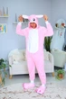 Пижама Кигуруми My Kigu Мужская Кролик Заєц Розовый размер L 165-175 см (21053411) - изображение 5