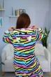 Пижама Кигуруми My Kigu Женская Радужная Кошка Разноцветный Размер М 155-165 см (103641) - изображение 7