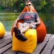 Крісло Мішок Груша Оксфорд Waterproof (3XL-150х100) iQmebel Помаранчевий (знімний чохол) - зображення 4
