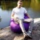 Крісло Мішок Груша Оксфорд Waterproof (2XL-120х85) iQmebel Фіолетовий (знімний чохол) - зображення 5