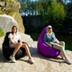 Кресло Мешок Груша Оксфорд Waterproof (2XL-120х85) iQmebel Черный (сьемный чехол) - изображение 7