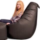 Кресло Мешок Груша Оксфорд Waterproof (2XL-120х85) iQmebel Коричневый (сьемный чехол) - изображение 2