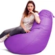 Кресло Мешок Груша Оксфорд Waterproof (3XL-150х100) iQmebel Фиолетовый (сьемный чехол) - изображение 3