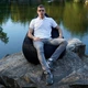 Кресло Мешок Груша Оксфорд Waterproof (3XL-150х100) iQmebel Черный (сьемный чехол) - изображение 6